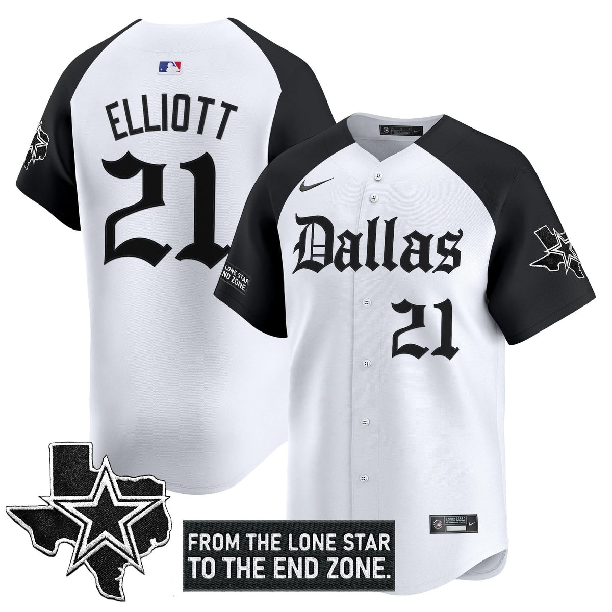 DC 'Gothic Lone Star Edition' Vapor Baseball Jersey - All Stitched - image 22