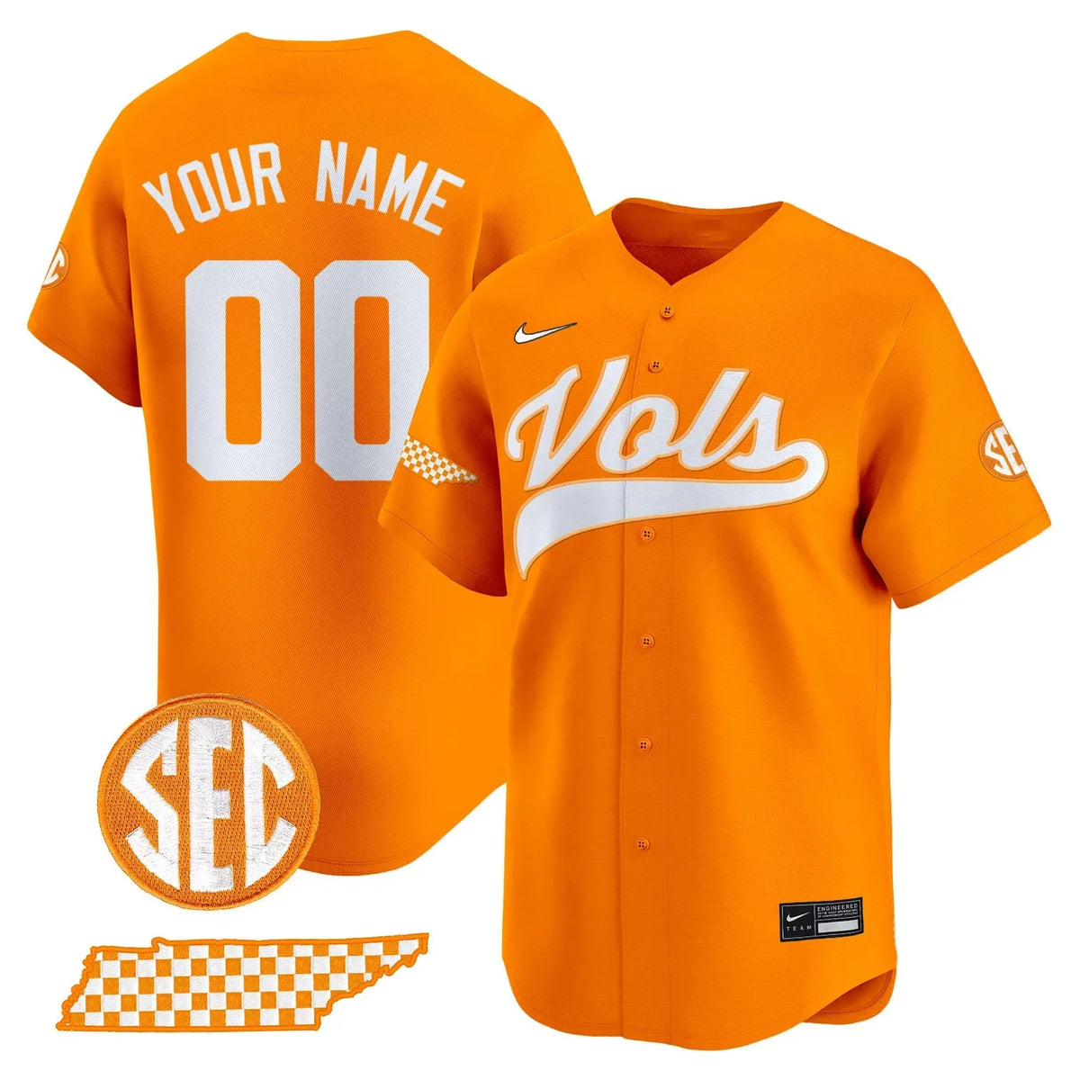 Tennessee Volunteers 2025 Vapor Premier Limited Custom Jersey - All Stitched - image 2