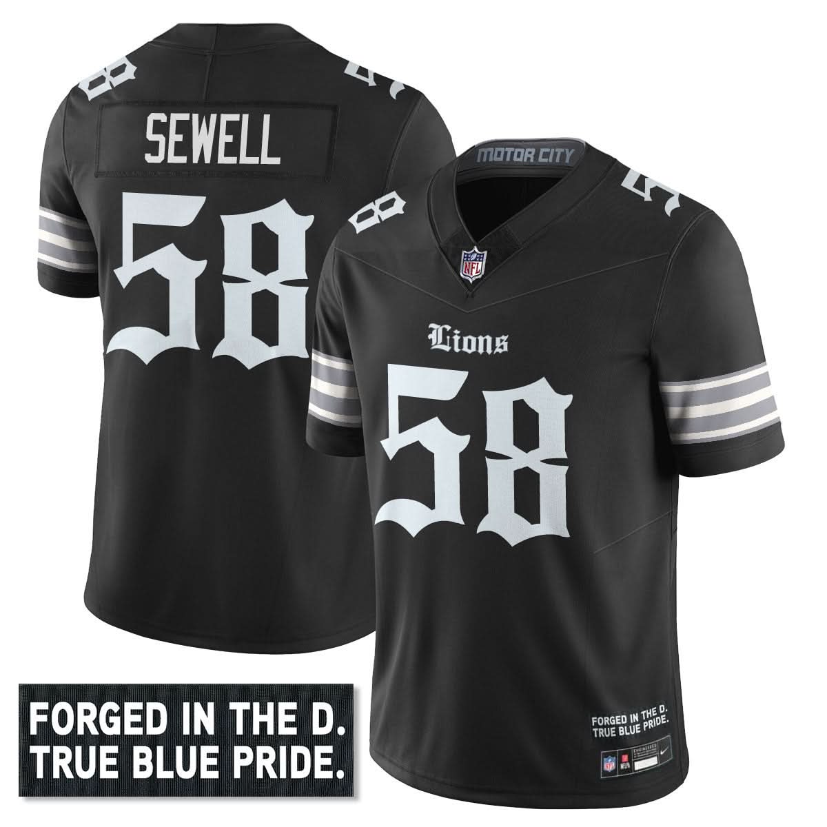 DET 'Gothic Motor City Edition' Vapor Limited Jersey - image 4