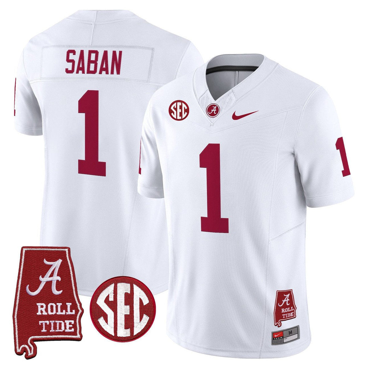 Women's Alabama Crimson Tide Throwback Vapor Limited Jersey - Alabama Map - All Stitched - image 3