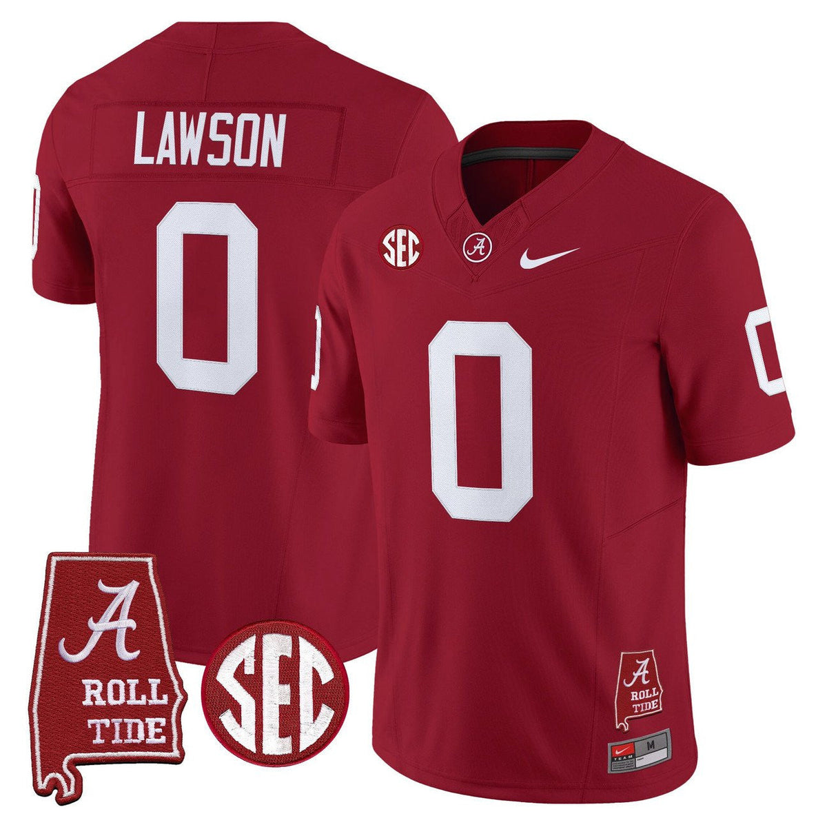 Women's Alabama Crimson Tide Throwback Vapor Limited Jersey - Alabama Map - All Stitched - image 4