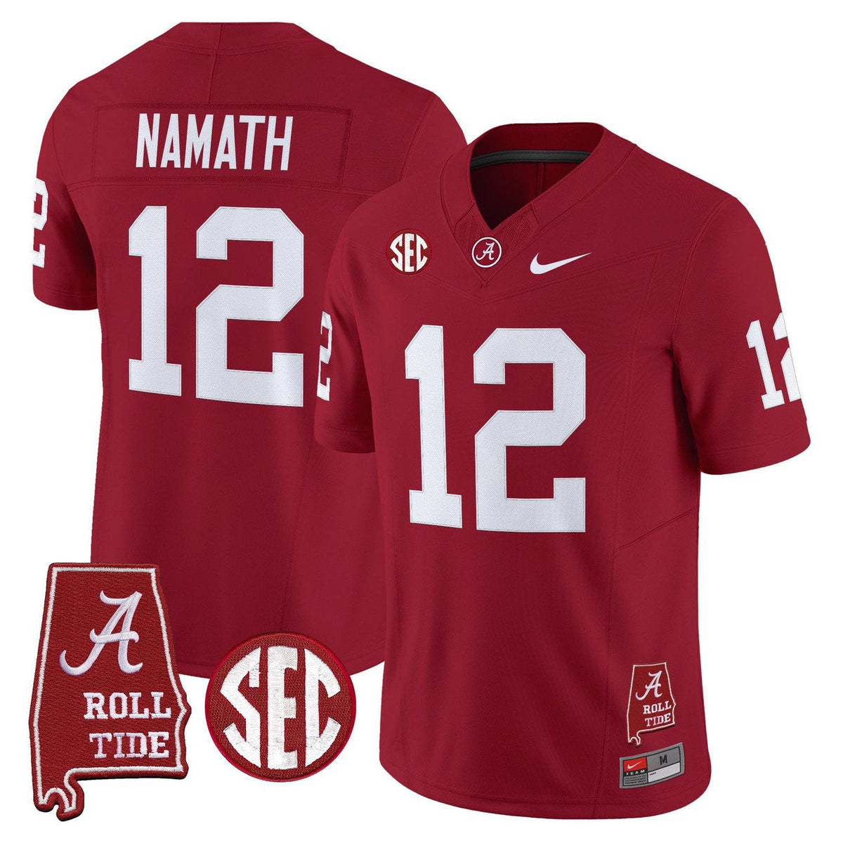Women's Alabama Crimson Tide Throwback Vapor Limited Jersey - Alabama Map - All Stitched - image 30