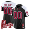 Custom Alabama Crimson Tide Throwback Vapor Limited Jersey - Alabama Map - All Stitched - image 1