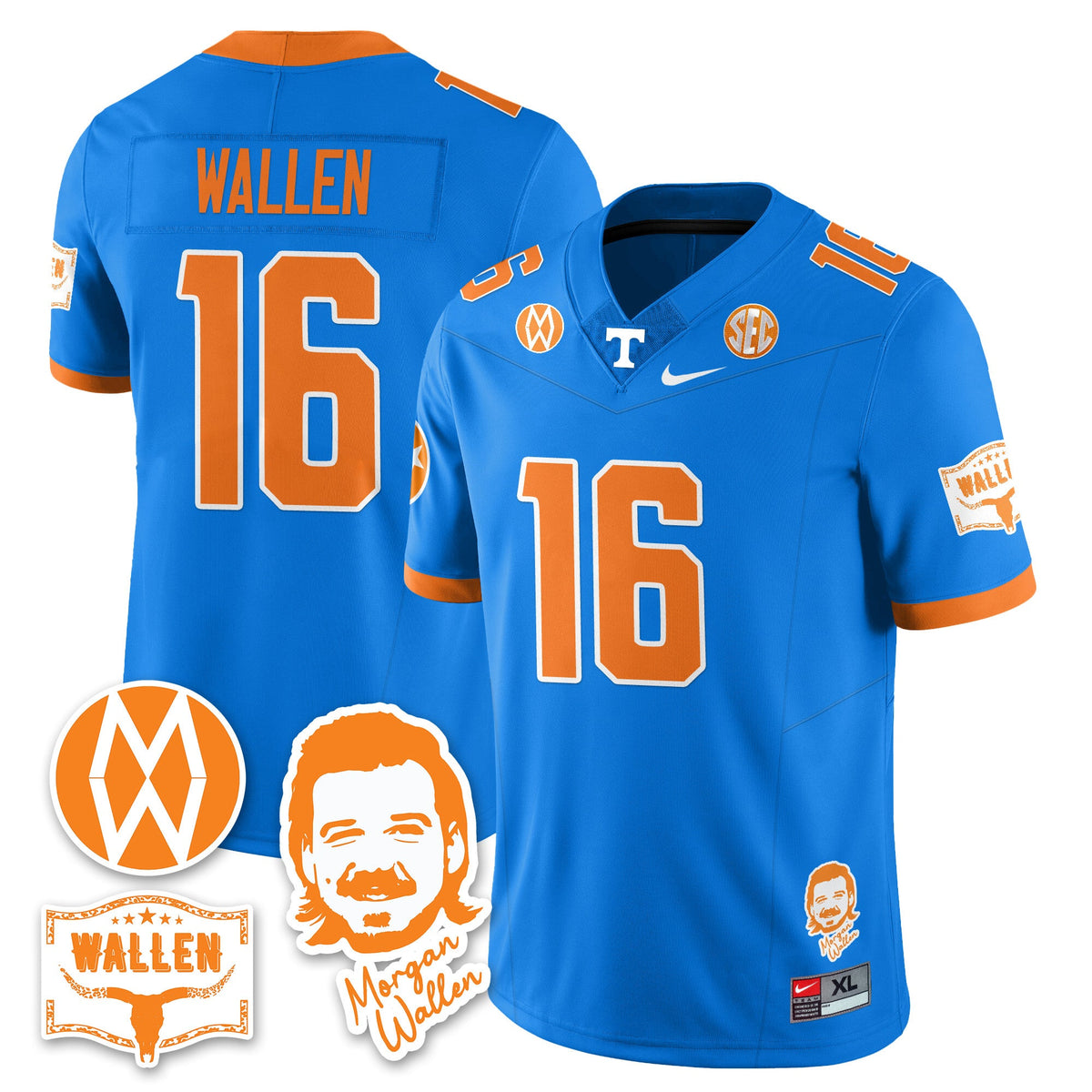 Women's Tennessee Volunteers Morgan Wallen 2025 Jersey - All Stitched - image 13