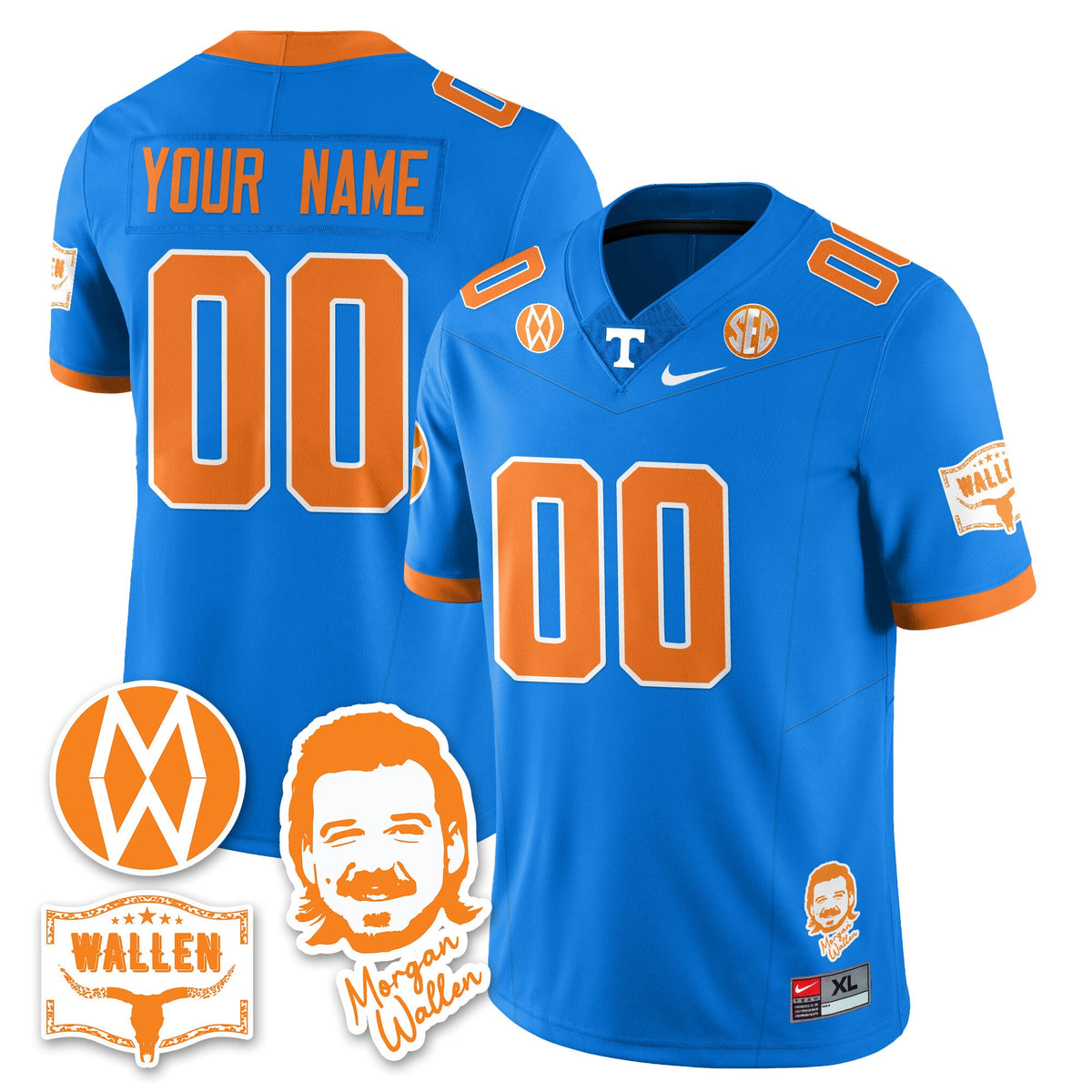 Women's Tennessee Volunteers Morgan Wallen 2025 Jersey - All Stitched - image 14
