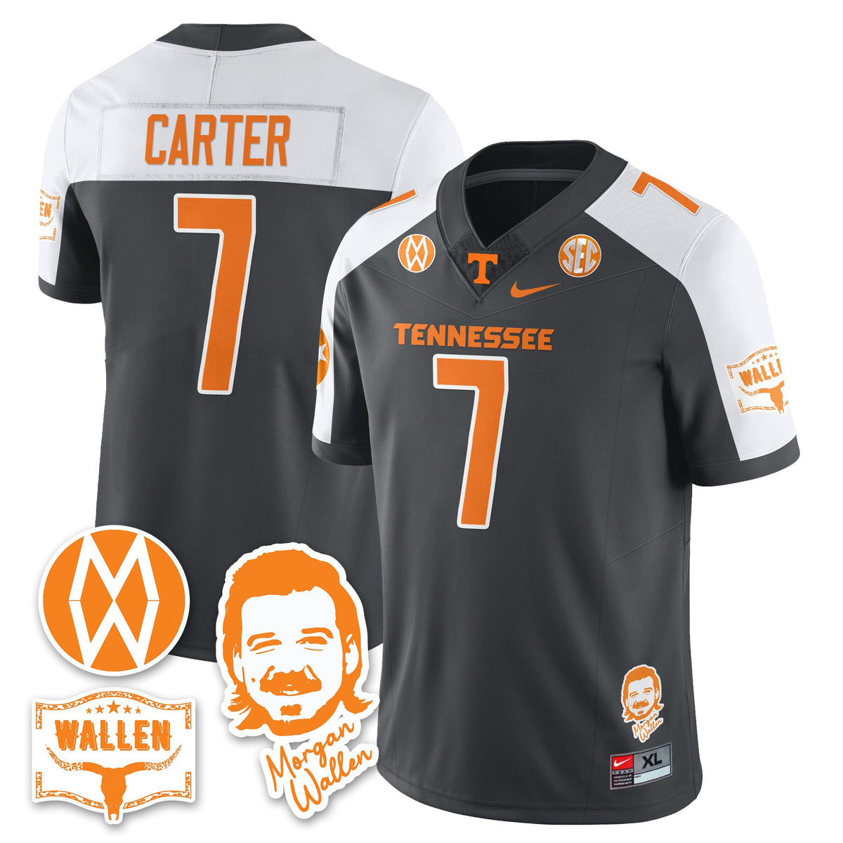 Women's Tennessee Volunteers Morgan Wallen 2025 Jersey - All Stitched - image 15