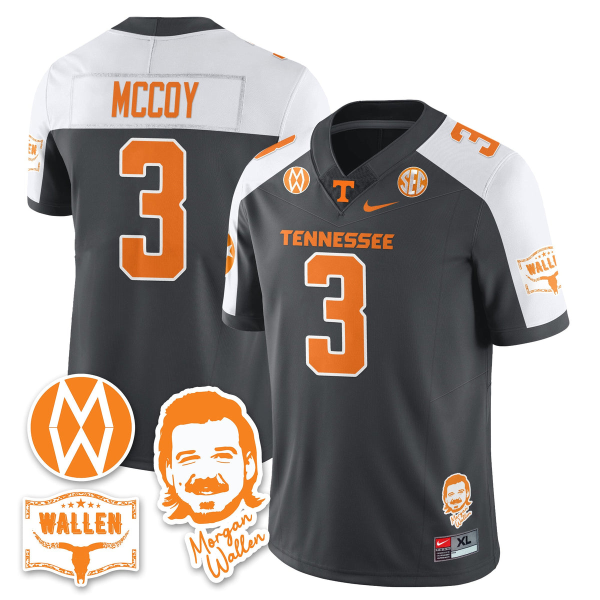 Women's Tennessee Volunteers Morgan Wallen 2025 Jersey - All Stitched - image 19