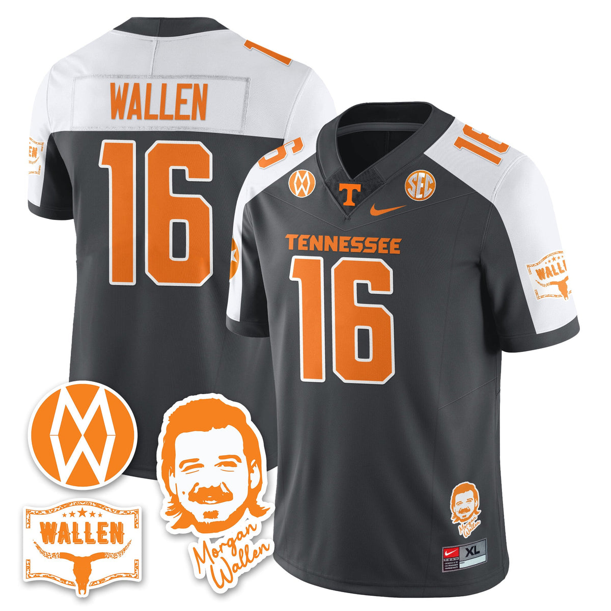 Women's Tennessee Volunteers Morgan Wallen 2025 Jersey - All Stitched - image 20