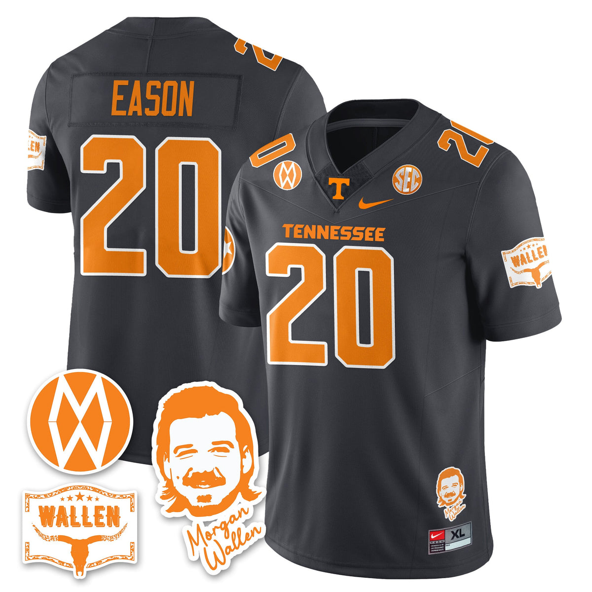 Women's Tennessee Volunteers Morgan Wallen 2025 Jersey - All Stitched - image 23