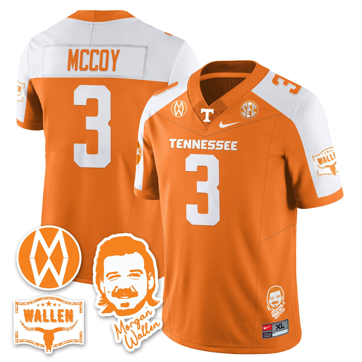 Women's Tennessee Volunteers Morgan Wallen 2025 Jersey - All Stitched - image 33