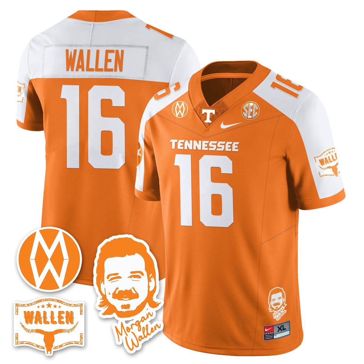 Women's Tennessee Volunteers Morgan Wallen 2025 Jersey - All Stitched - image 34
