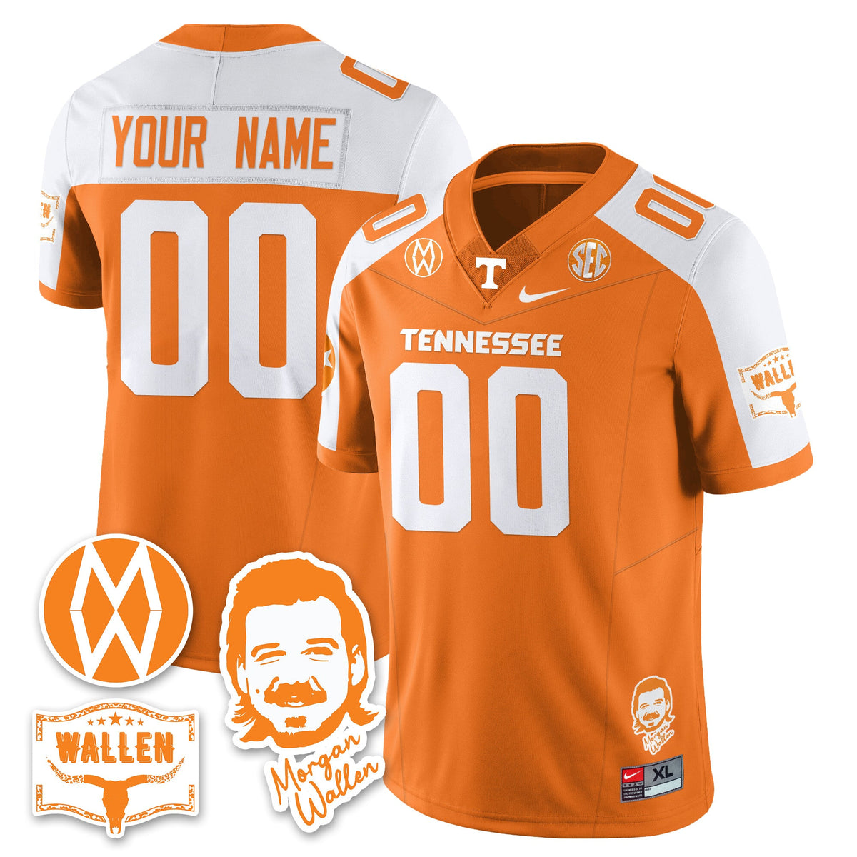 Women's Tennessee Volunteers Morgan Wallen 2025 Jersey - All Stitched - image 35