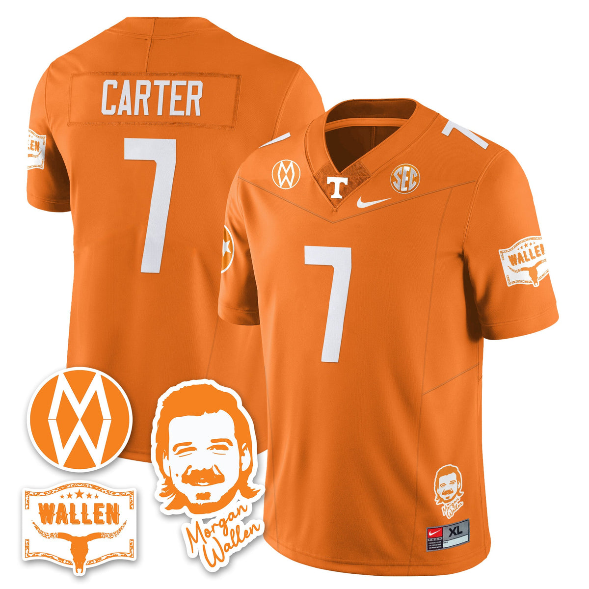 Women's Tennessee Volunteers Morgan Wallen 2025 Jersey - All Stitched - image 36