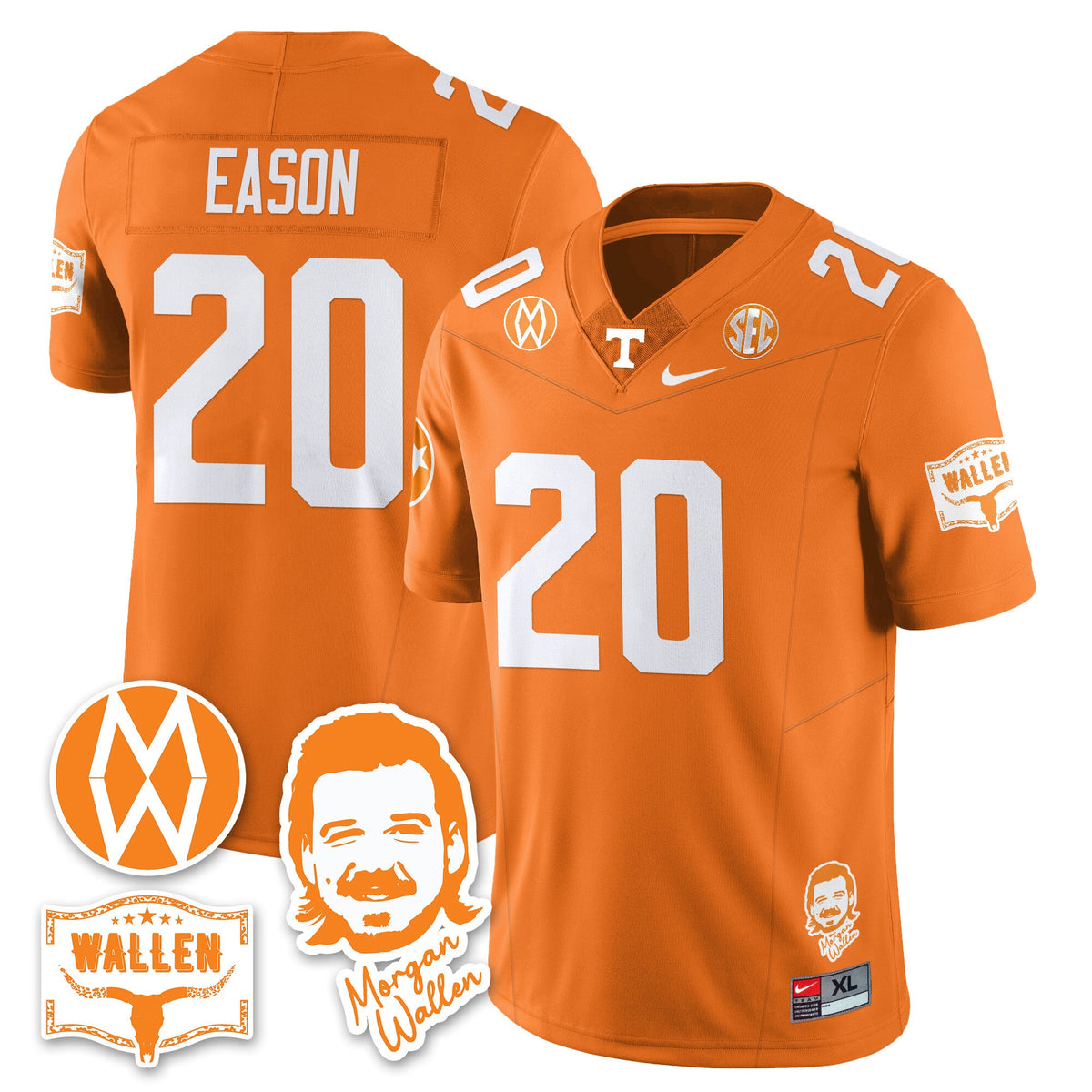 Men's Tennessee Volunteers Morgan Wallen 2025 Jersey - All Stitched - image 39