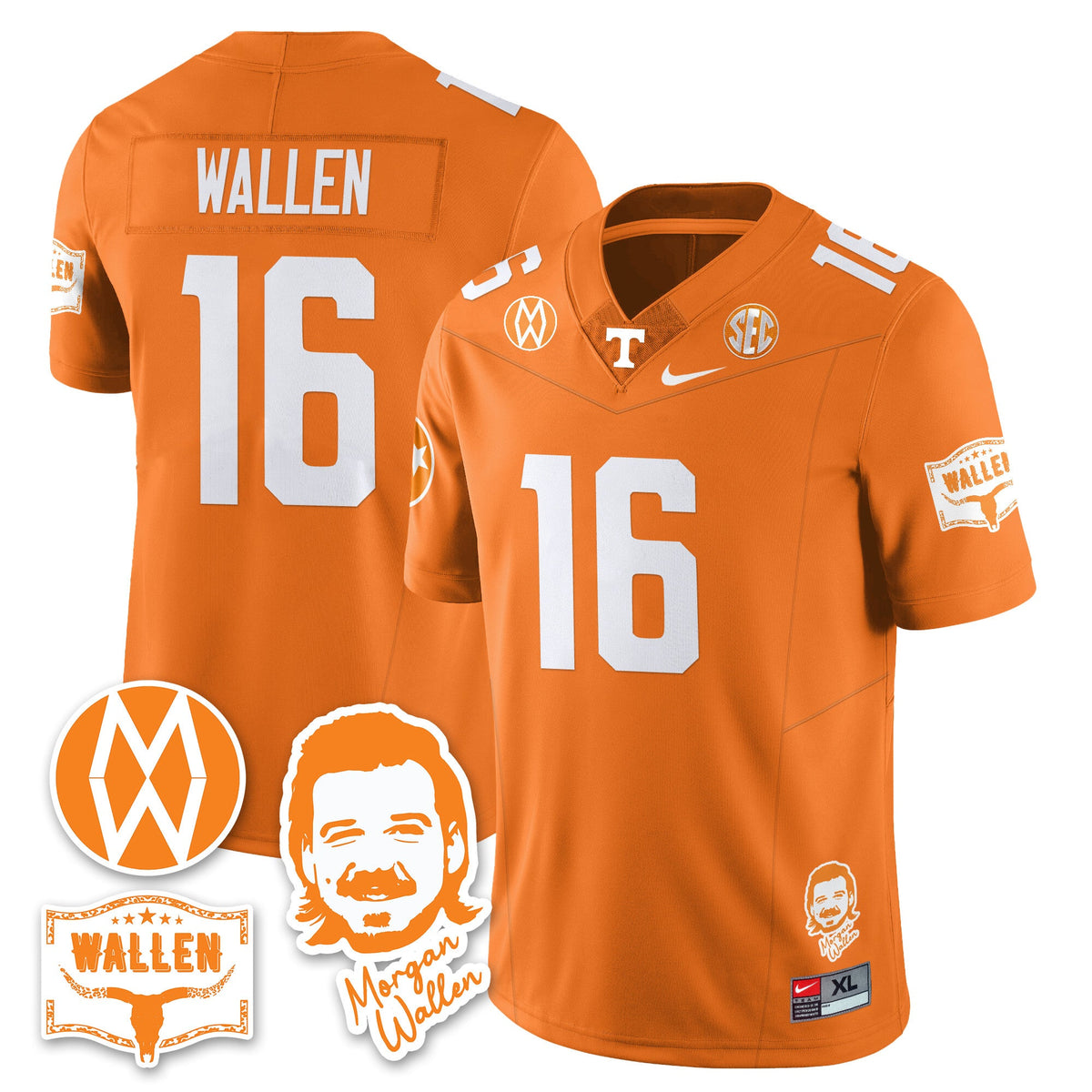 Women's Tennessee Volunteers Morgan Wallen 2025 Jersey - All Stitched - image 41