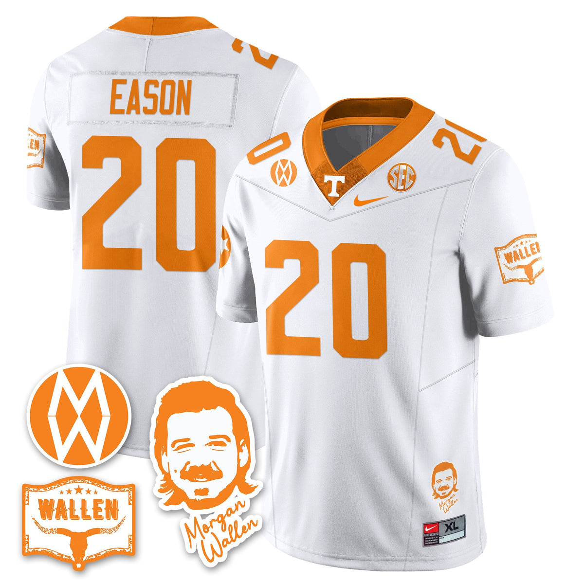 Women's Tennessee Volunteers Morgan Wallen 2025 Jersey - All Stitched - image 44