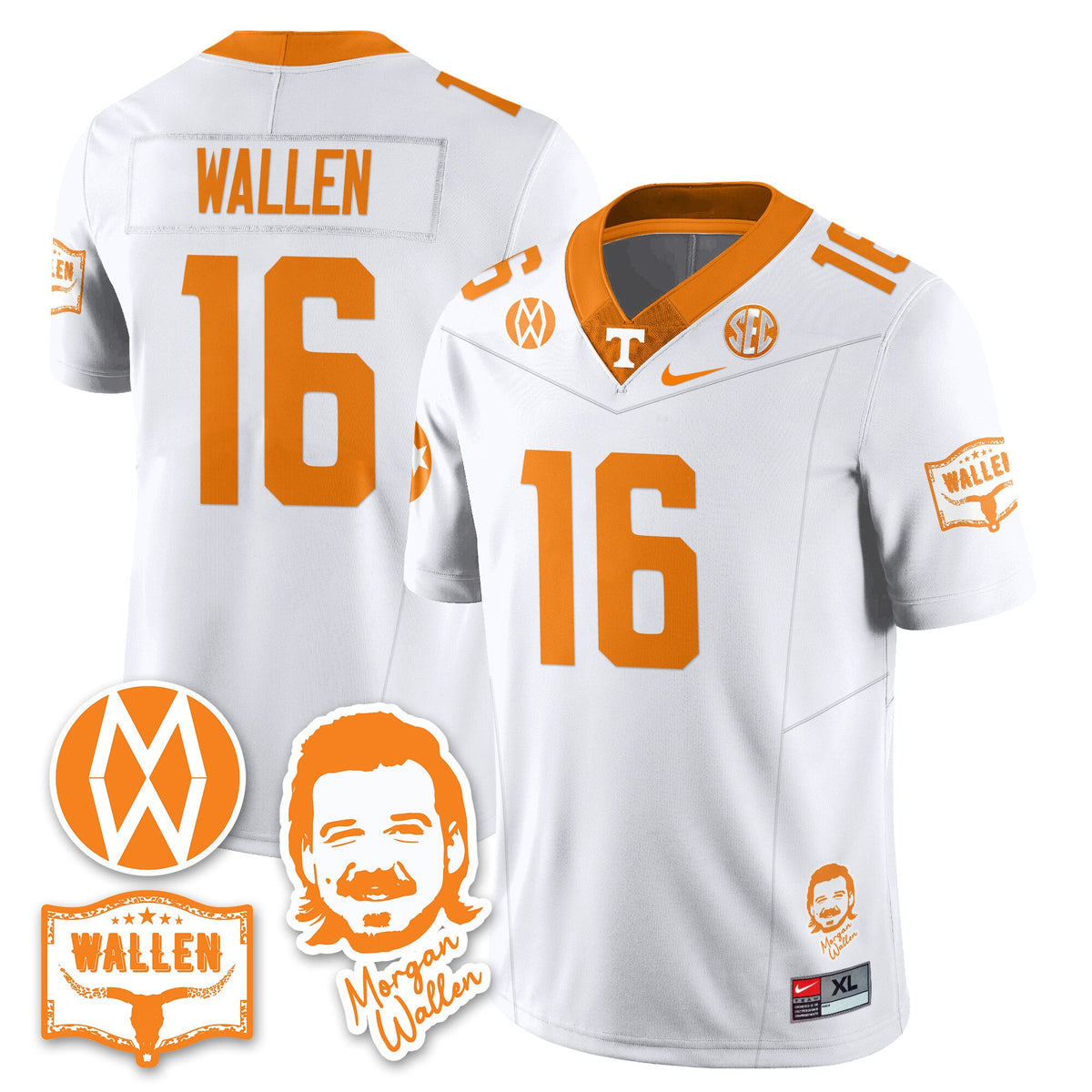 Women's Tennessee Volunteers Morgan Wallen 2025 Jersey - All Stitched - image 48