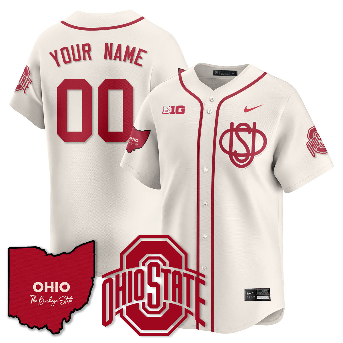 Women's Ohio State Buckeyes 2025 Wordmark Jersey - All Stitched - image 18