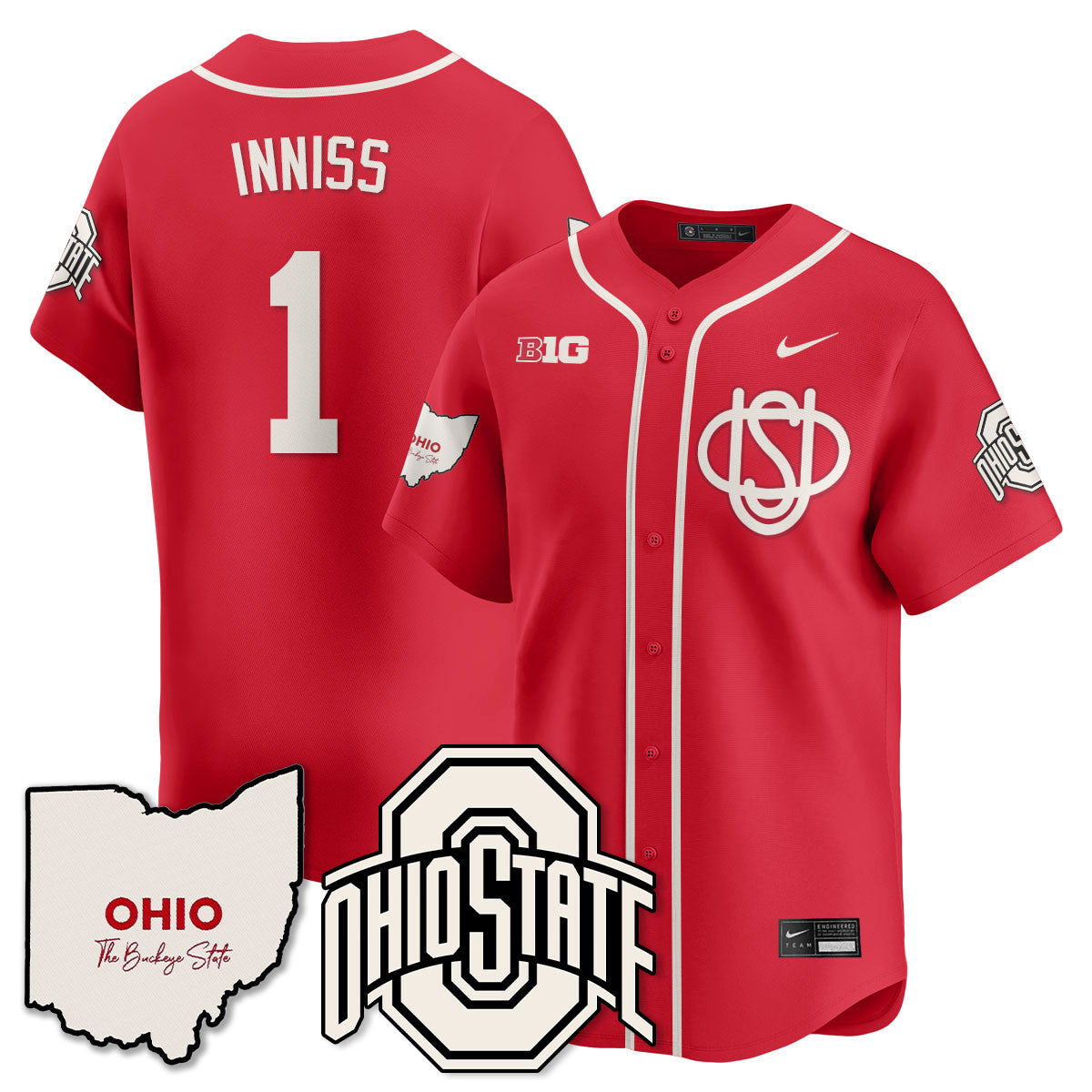 Women's Ohio State Buckeyes 2025 Wordmark Jersey - All Stitched - image 29