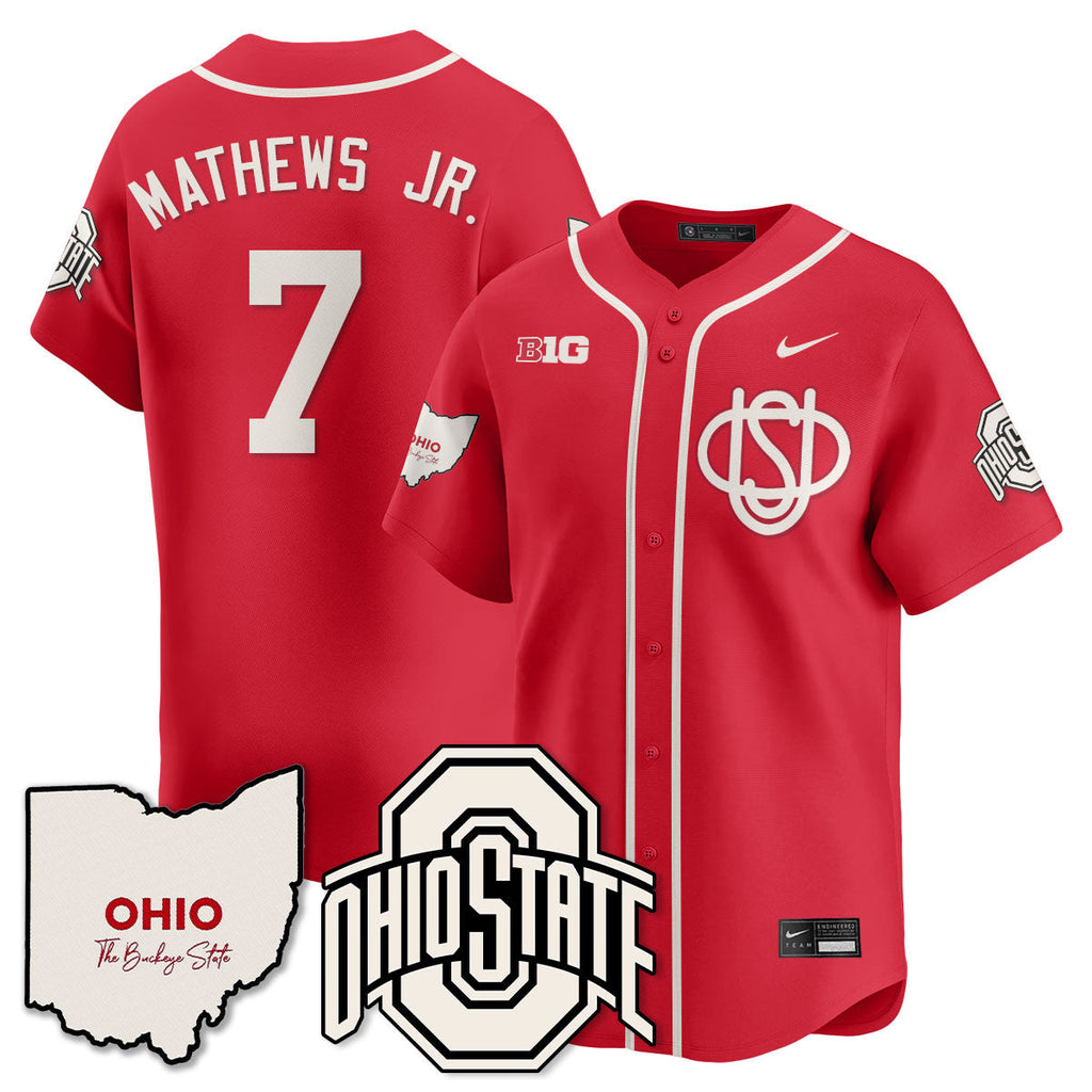 Men's Ohio State Buckeyes 2025 Wordmark Jersey - All Stitched - image 31