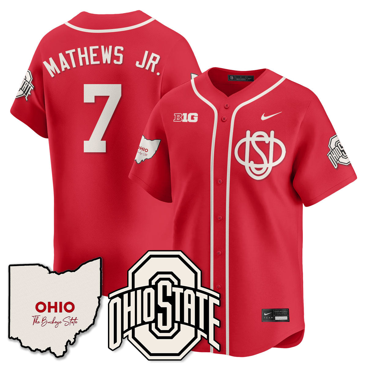 Women's Ohio State Buckeyes 2025 Wordmark Jersey - All Stitched - image 31