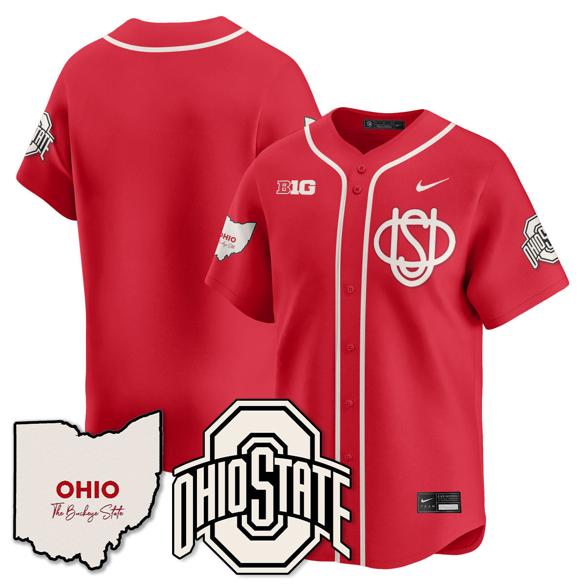 Women's Ohio State Buckeyes 2025 Wordmark Jersey - All Stitched - image 35