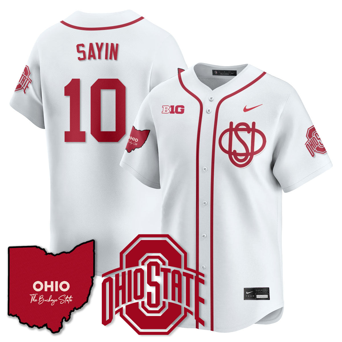 Women's Ohio State Buckeyes 2025 Wordmark Jersey - All Stitched - image 42