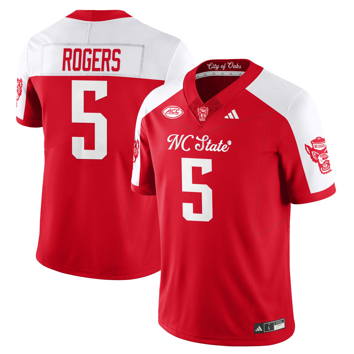 Women's NC State Wolfpack Football "City of Oaks" Jersey - All Stitched - image 4