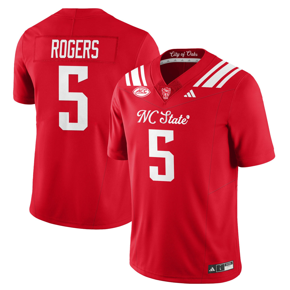 Women's NC State Wolfpack Football "City of Oaks" Jersey - All Stitched - image 9
