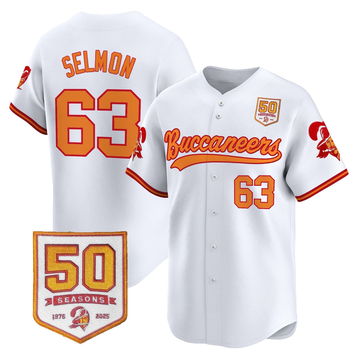 TB 50th Season Patch Vapor Baseball Jersey - All Stitched - image 10