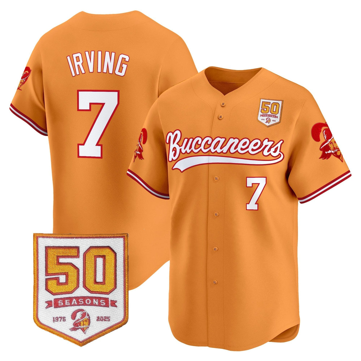 TB 50th Season Patch Vapor Baseball Jersey - All Stitched - image 14
