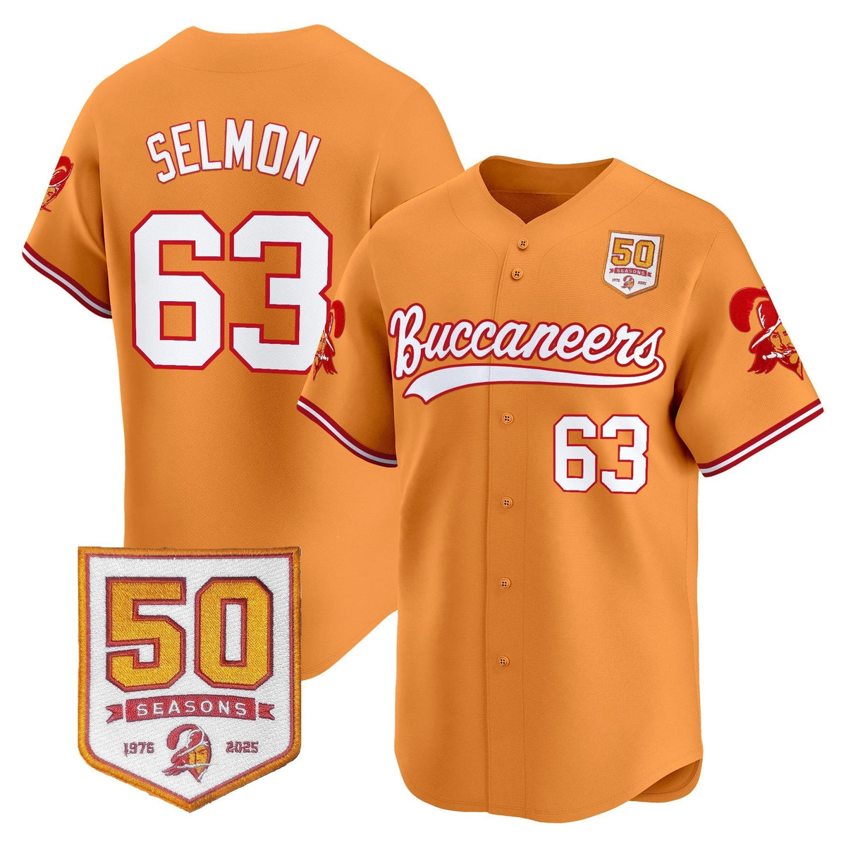TB 50th Season Patch Vapor Baseball Jersey - All Stitched - image 21