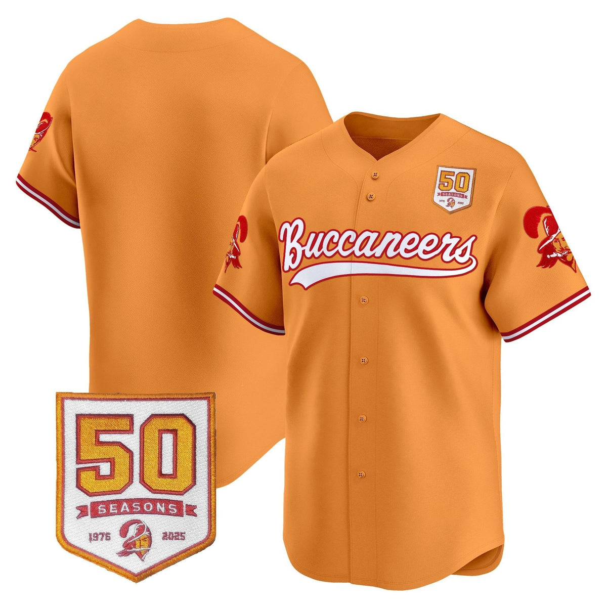 TB 50th Season Patch Vapor Baseball Jersey - All Stitched - image 22