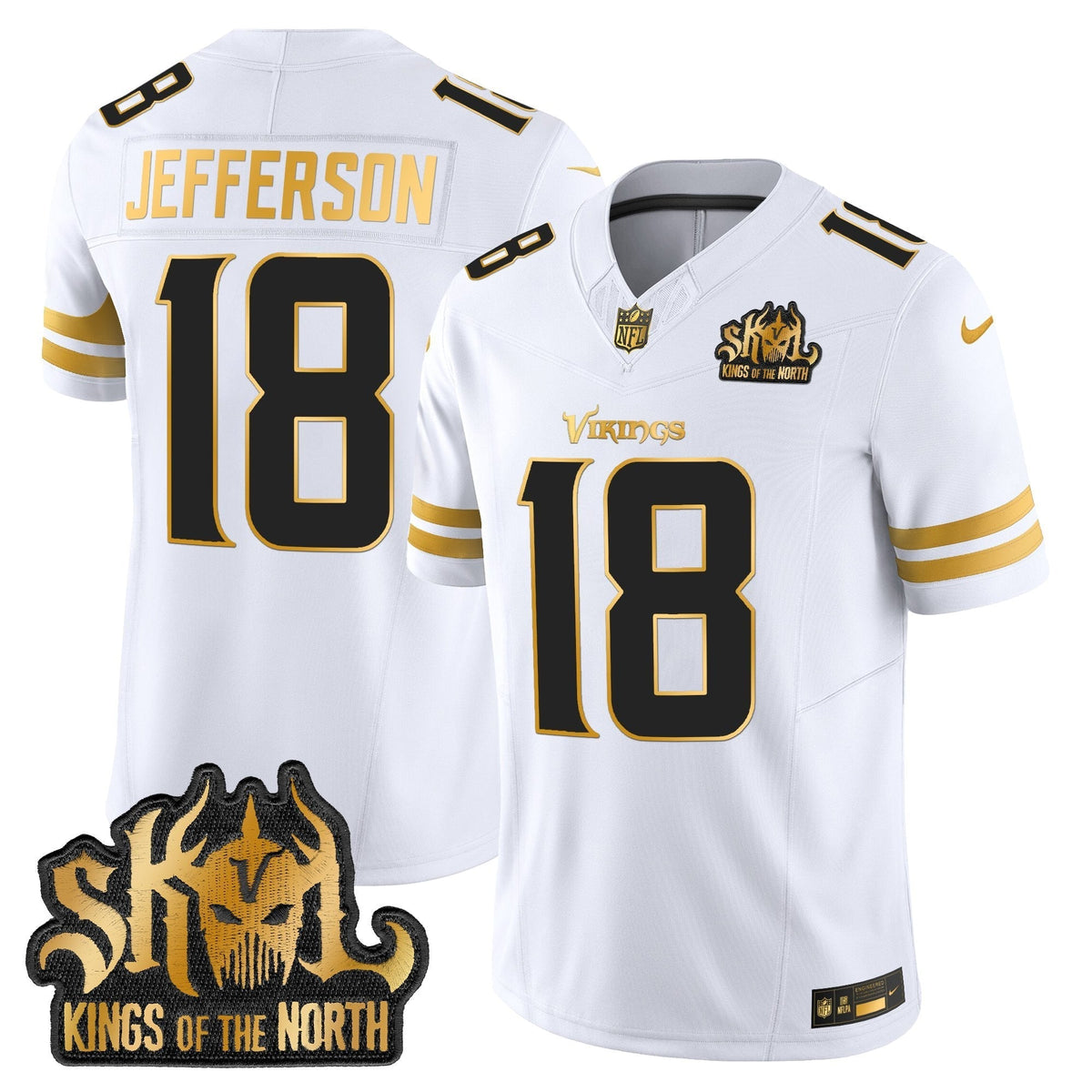 MIN 2025 Gold Vapor Limited Jersey - Kings Of The North Patch - image 12