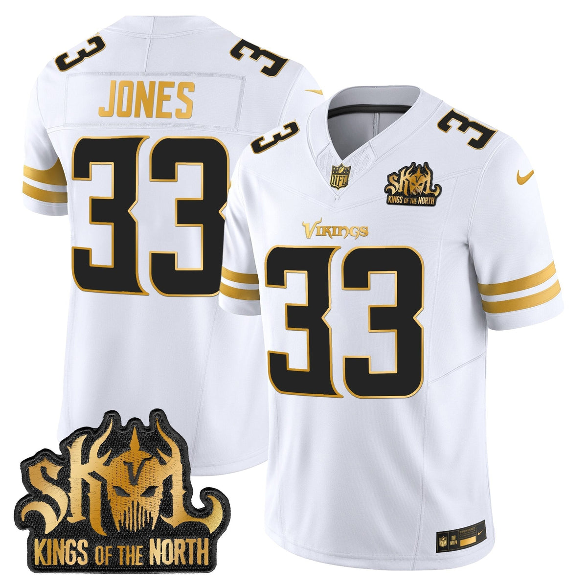 MIN 2025 Gold Vapor Limited Jersey - Kings Of The North Patch - image 14