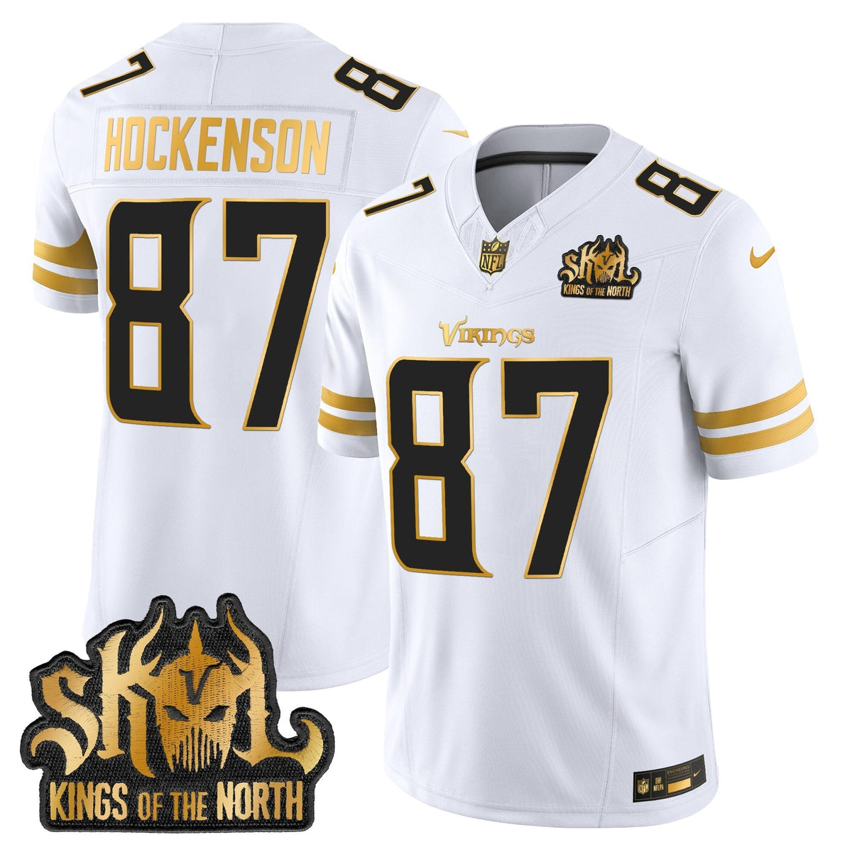 MIN 2025 Gold Vapor Limited Jersey - Kings Of The North Patch - image 17
