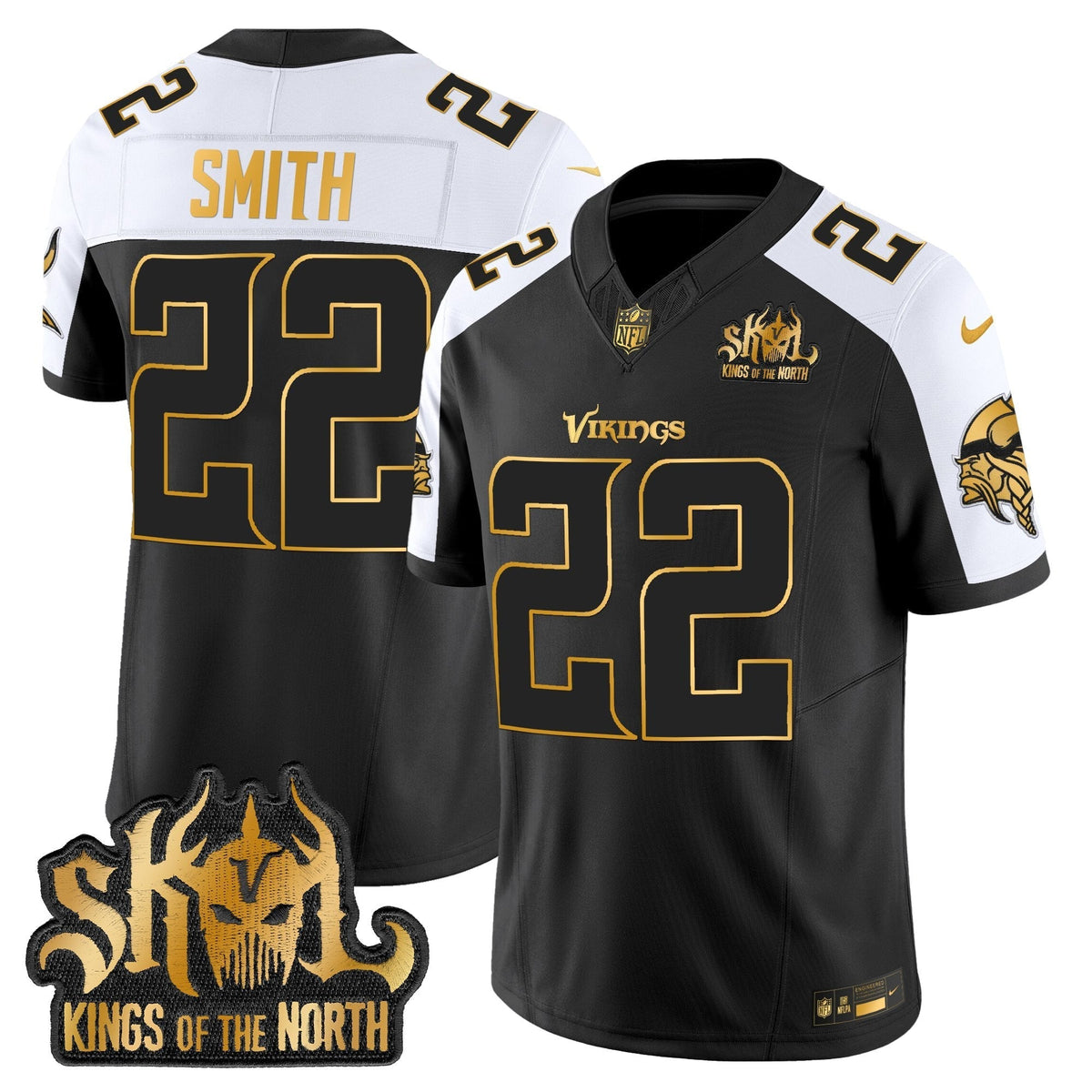 MIN 2025 Gold Vapor Limited Jersey - Kings Of The North Patch - image 25