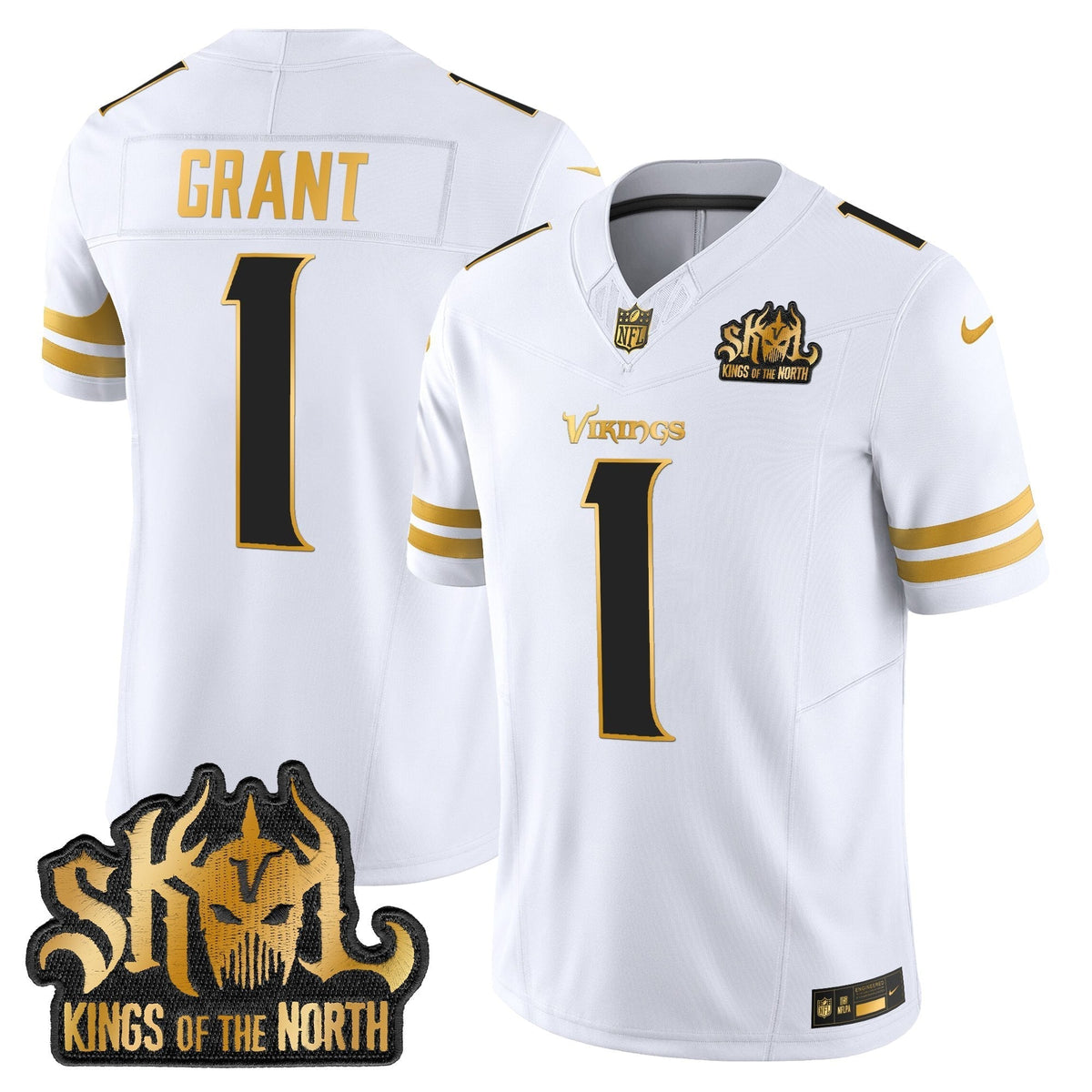 MIN 2025 Gold Vapor Limited Jersey - Kings Of The North Patch - image 15