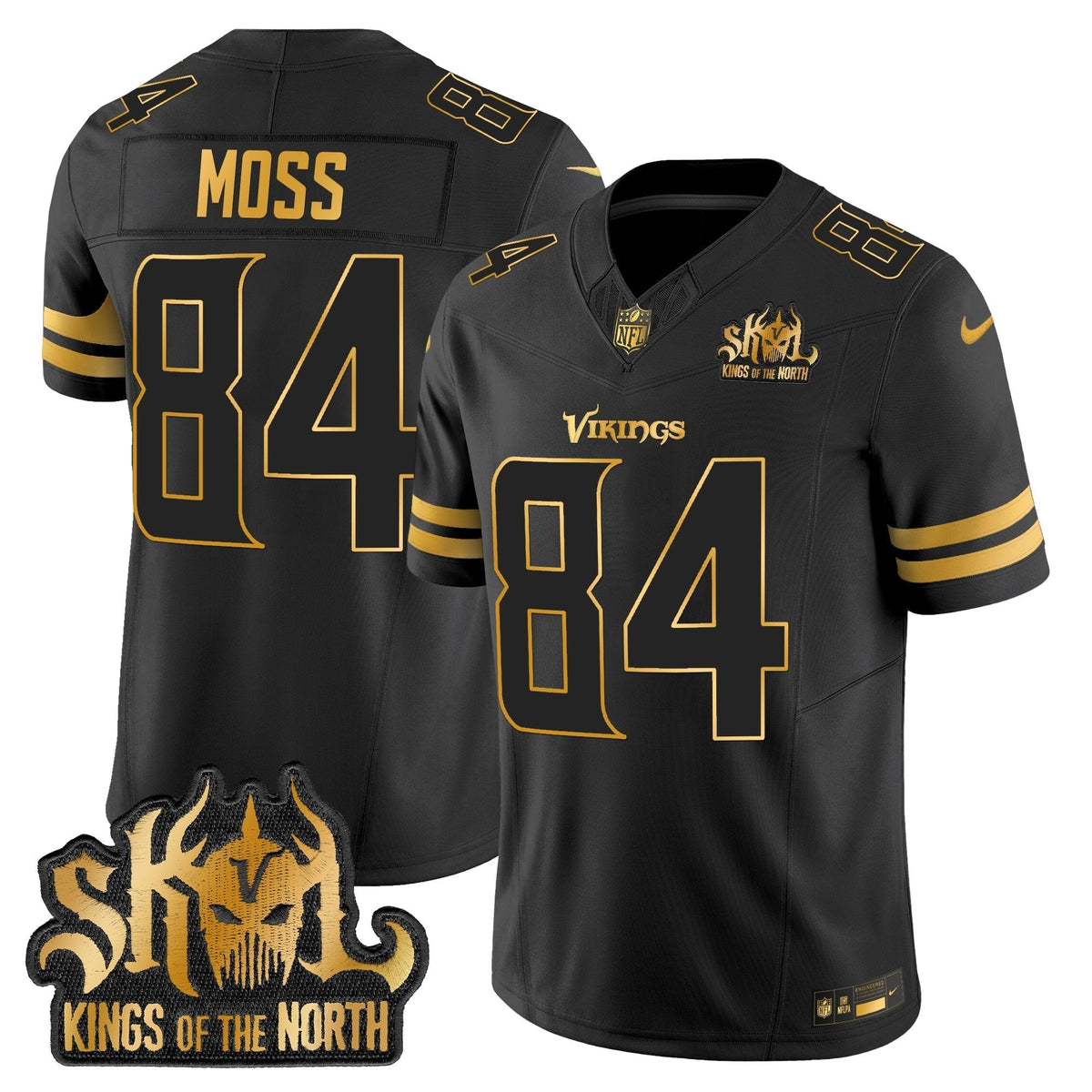 MIN 2025 Gold Vapor Limited Jersey - Kings Of The North Patch - image 9