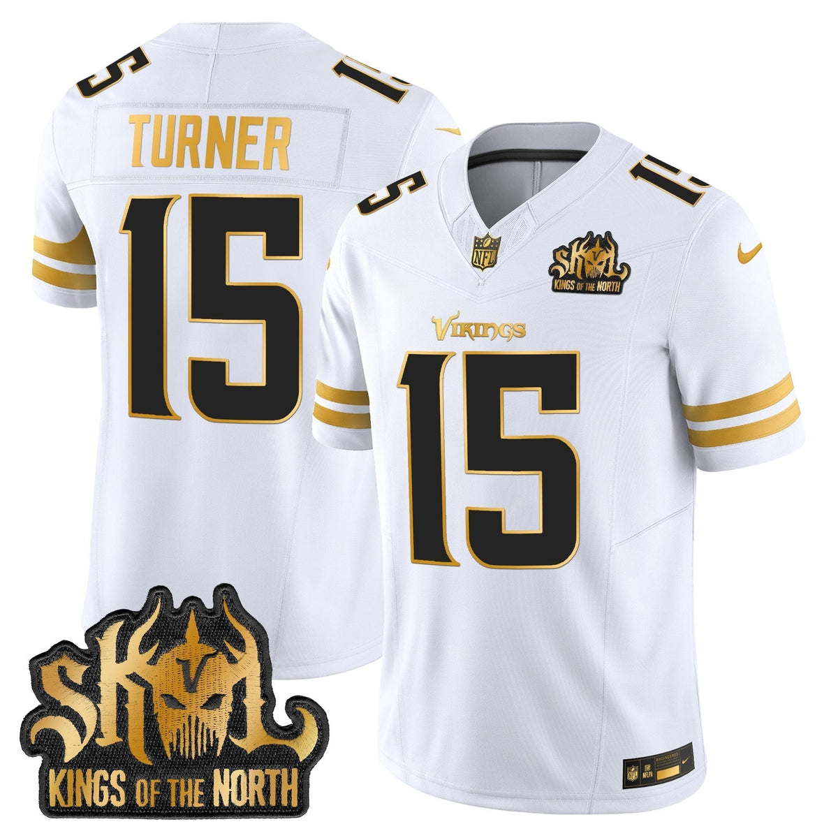 MIN 2025 Gold Vapor Limited Jersey - Kings Of The North Patch - image 13