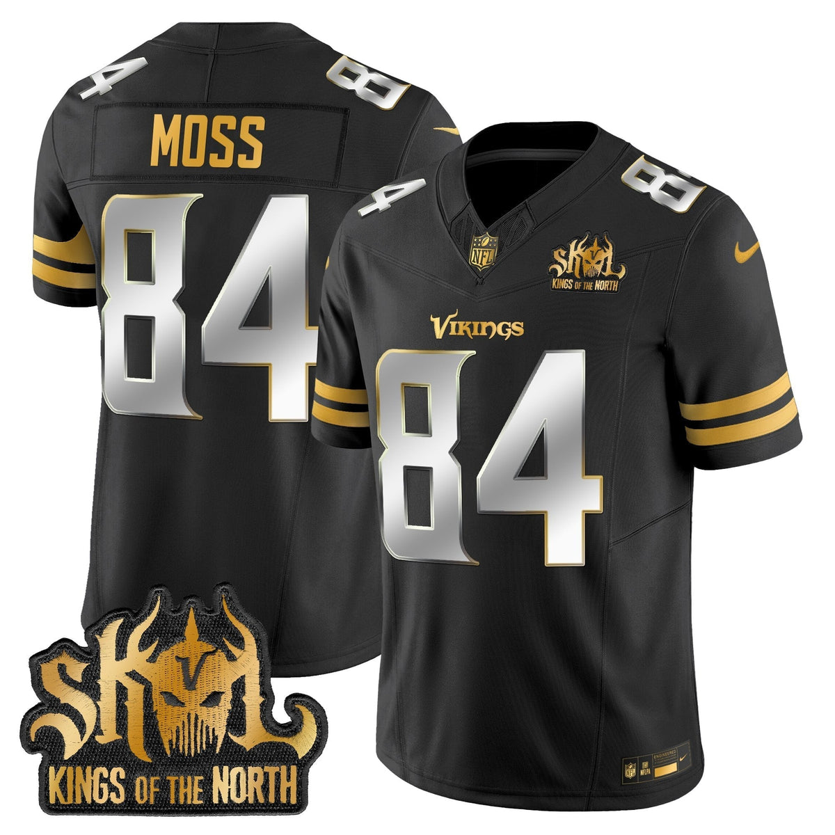 MIN 2025 Gold Vapor Limited Jersey - Kings Of The North Patch - image 36
