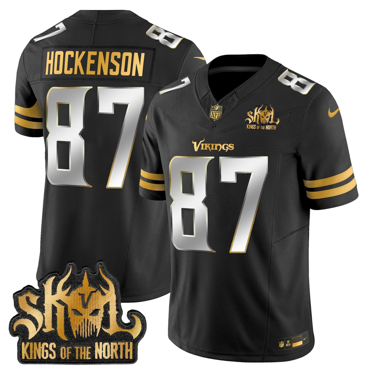 MIN 2025 Gold Vapor Limited Jersey - Kings Of The North Patch - image 35