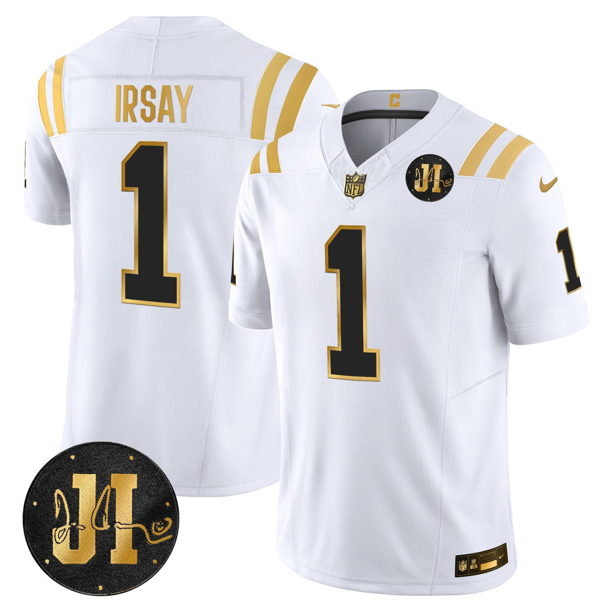IND 2025 Jim Irsay Patch Gold Vapor Limited Jersey - image 13