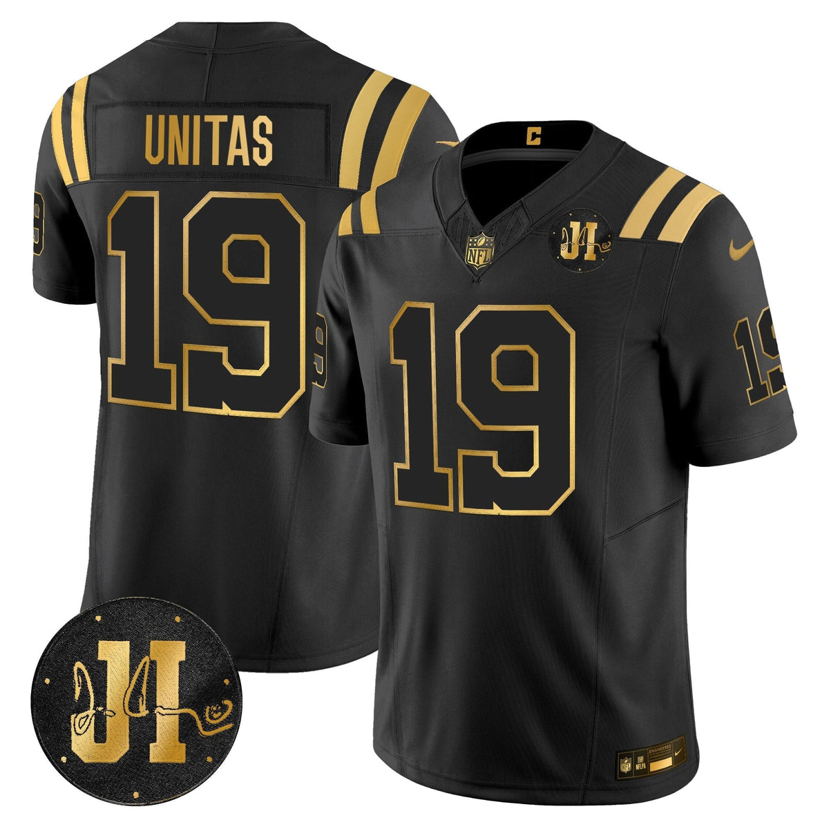 IND 2025 Jim Irsay Patch Gold Vapor Limited Jersey - image 9