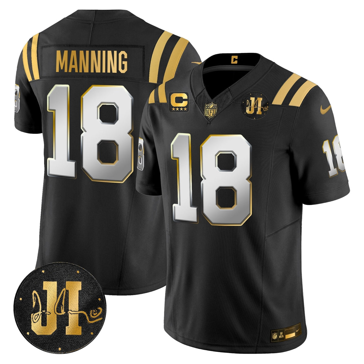 IND 2025 Jim Irsay Patch Gold Vapor Limited Jersey - image 28