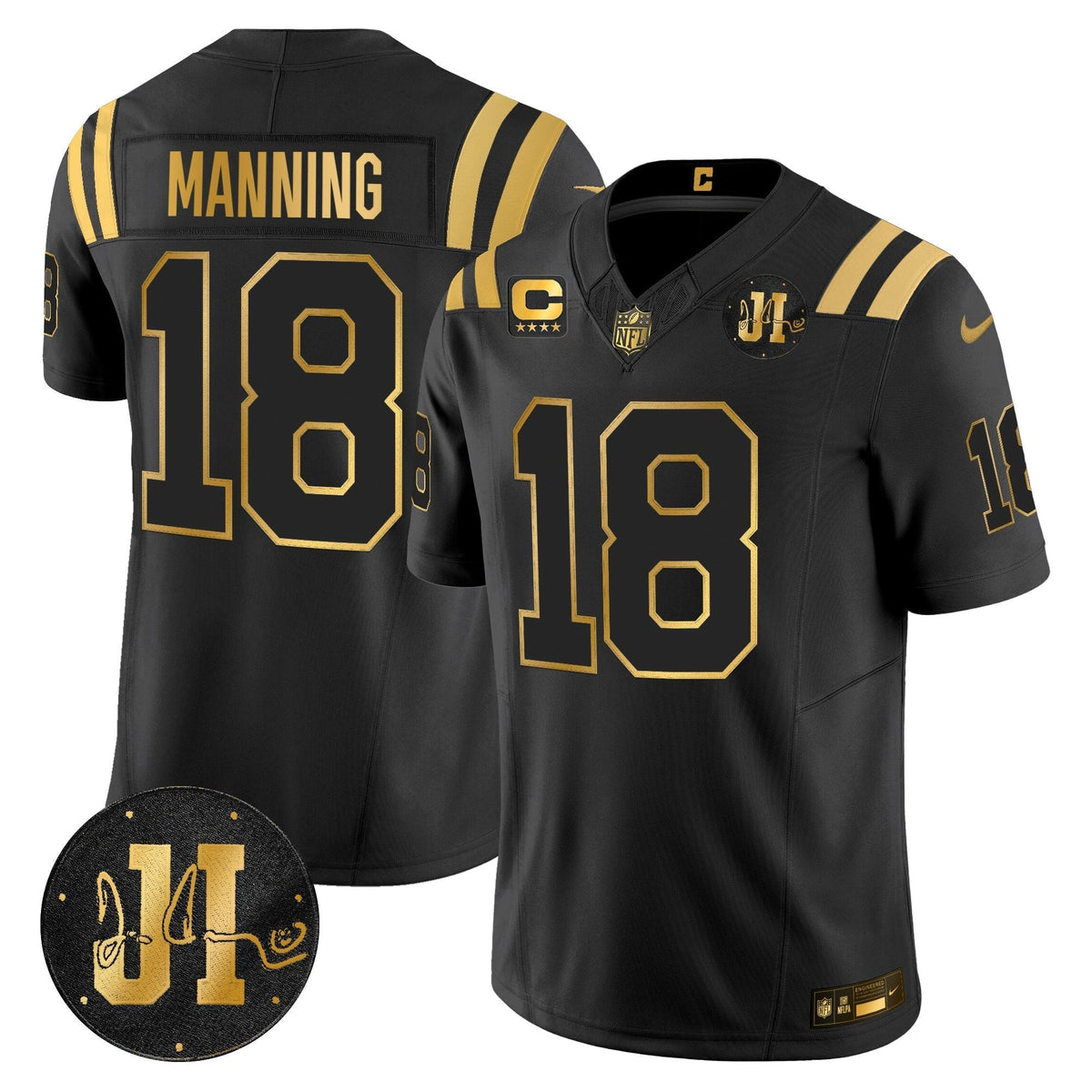 IND 2025 Jim Irsay Patch Gold Vapor Limited Jersey - image 8