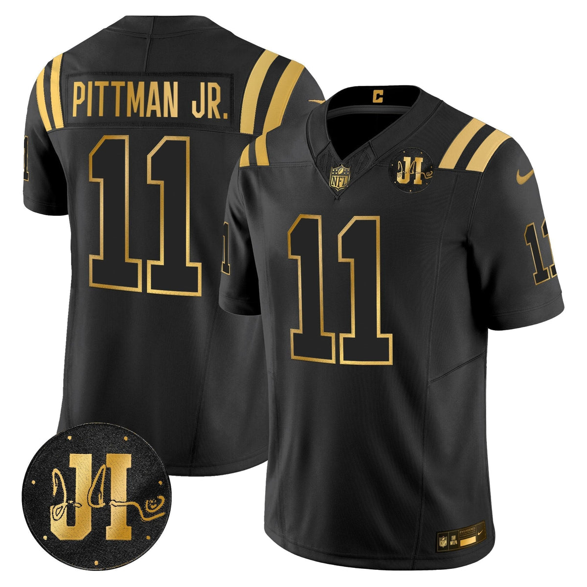 IND 2025 Jim Irsay Patch Gold Vapor Limited Jersey - image 5