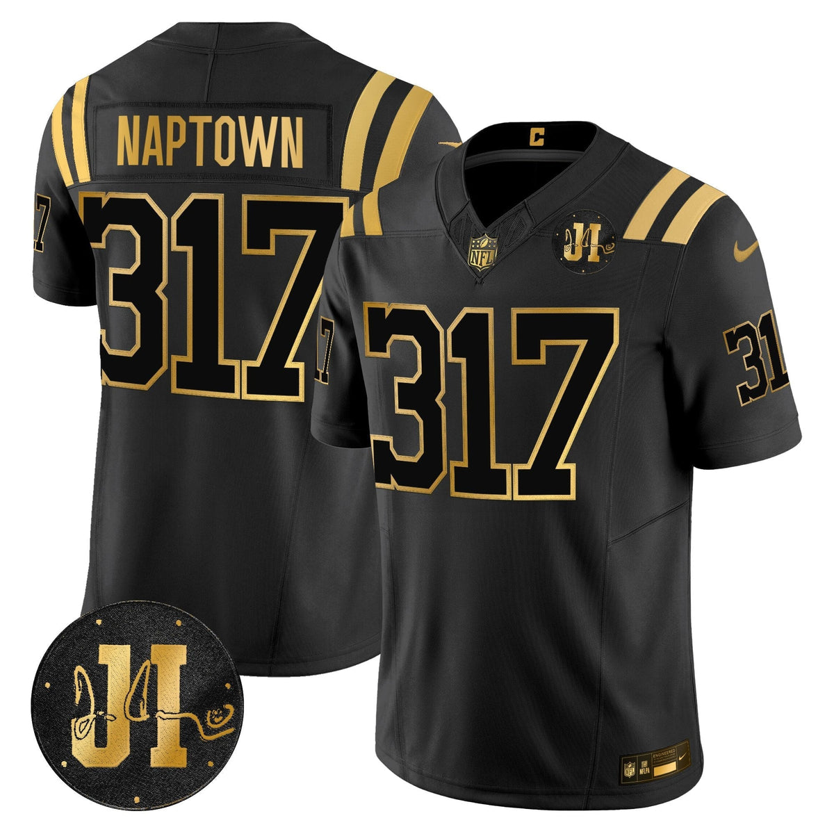 IND 2025 Jim Irsay Patch Gold Vapor Limited Jersey - image 2