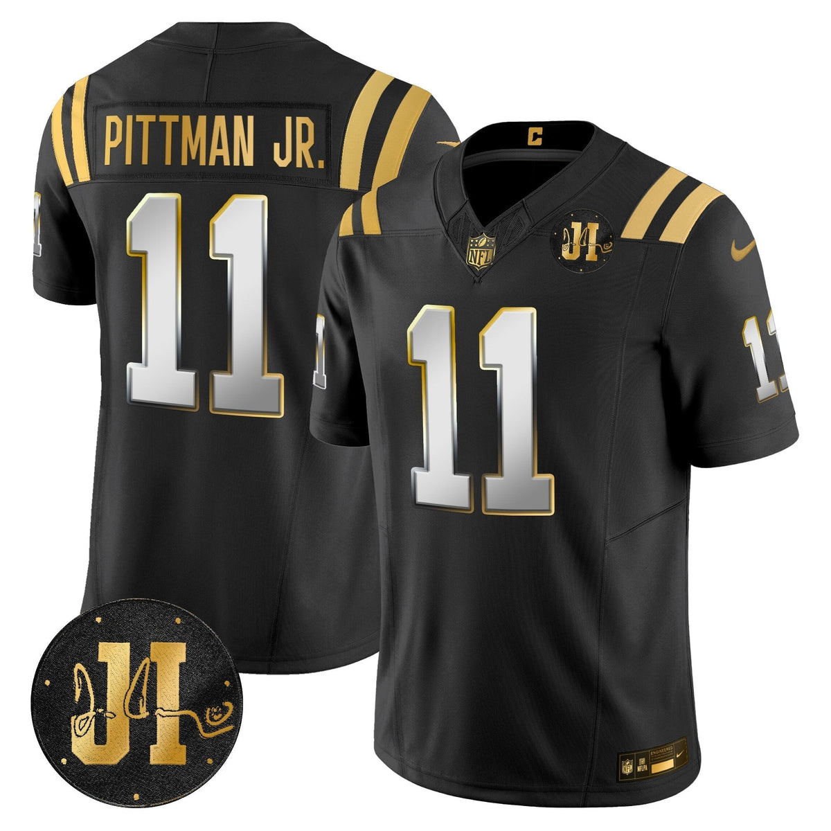 IND 2025 Jim Irsay Patch Gold Vapor Limited Jersey - image 25