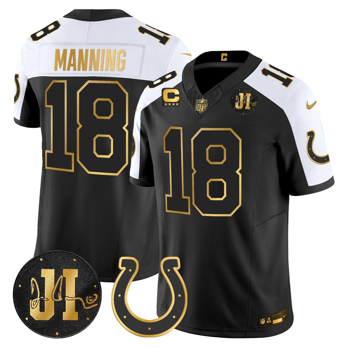 IND 2025 Jim Irsay Patch Gold Vapor Limited Jersey - image 38